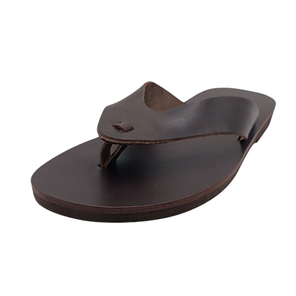 Men's flip-flops SANDINISTA S4678 brown, leather thongs