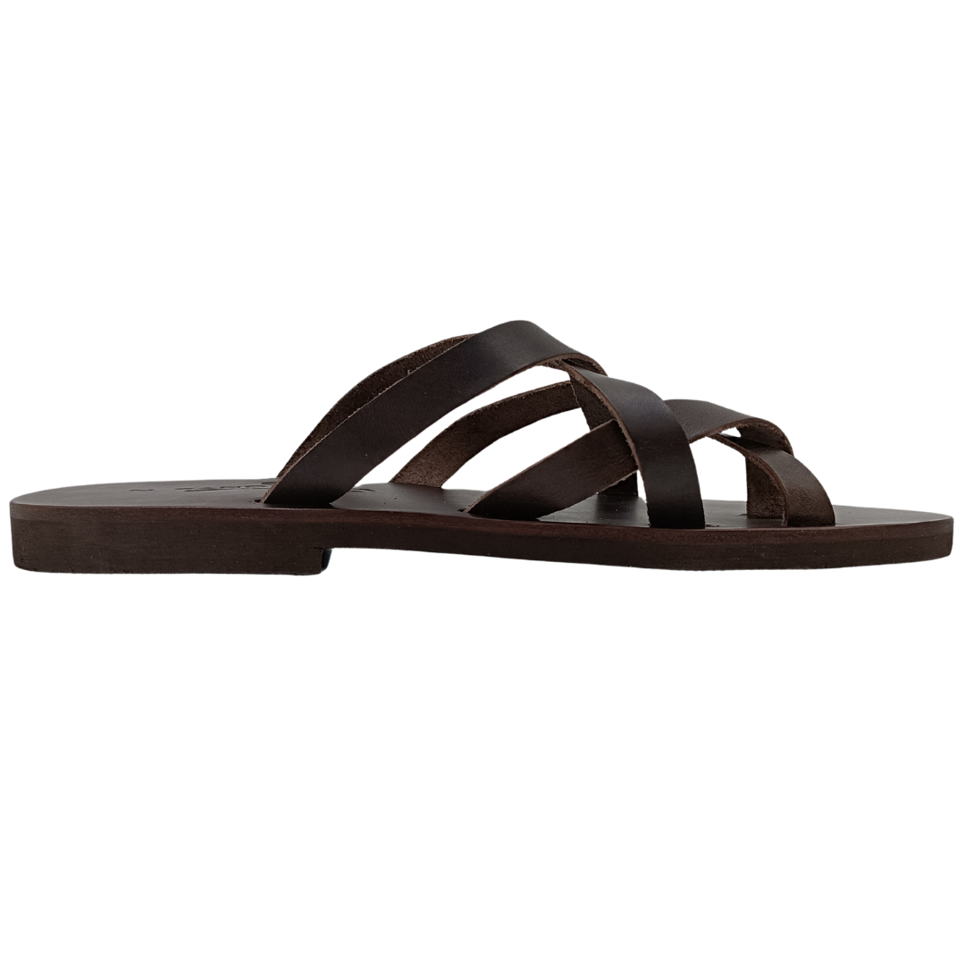 Men's flip-flops SANDINISTA S4695 brown, modern, leather