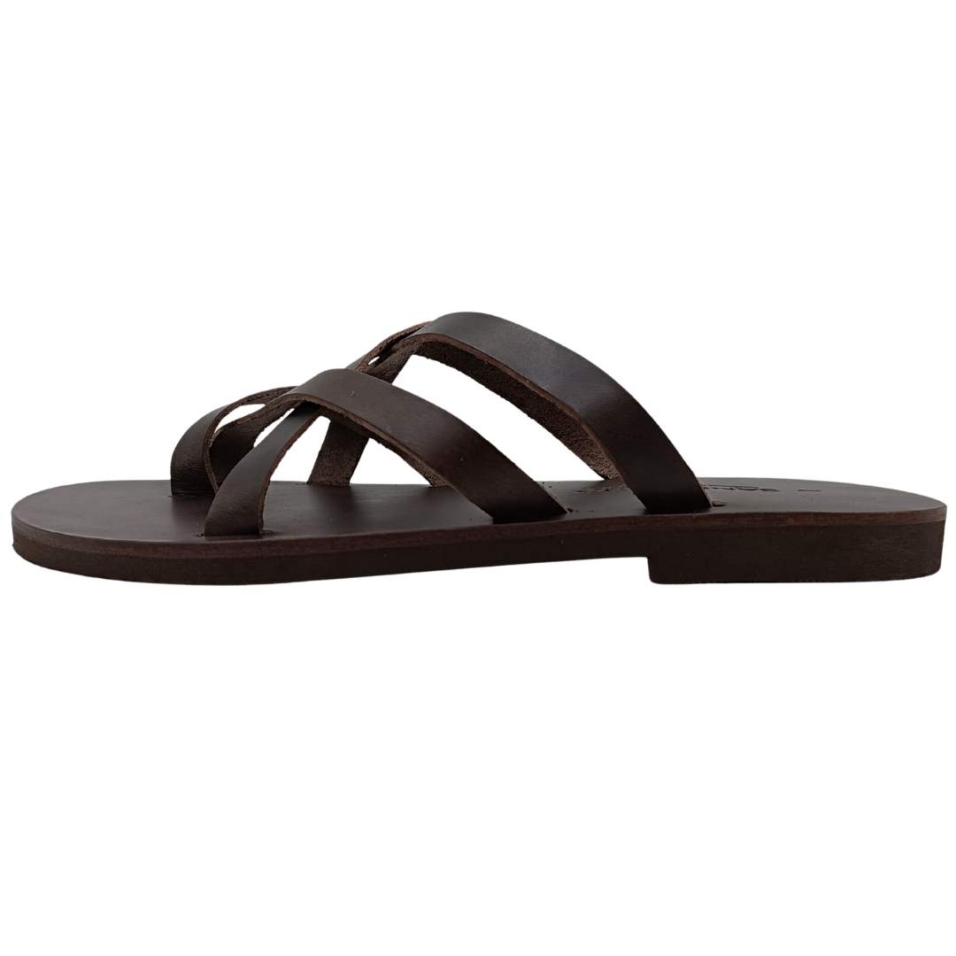 Men's flip-flops SANDINISTA S4695 brown, modern, leather