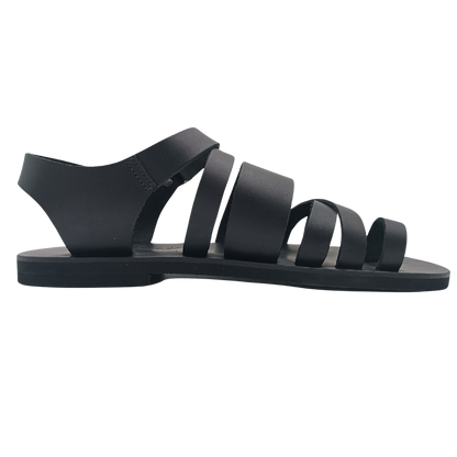 Men's sandals SANDINISTA S4801 black, leather with straps